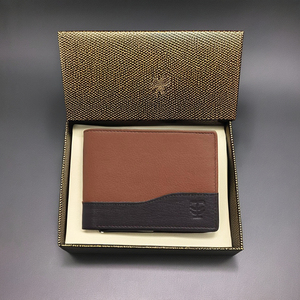 Premium BiFold Double Ton Long Portefeuille pour Hommes À La Main Durable En Cuir De Vache Nappa Coton Pli Fermeture RFID Protégé Cadeau Parfait - Product Image 1