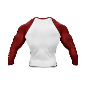 เสื้อคอมเพรสชั่นแขนยาวสำหรับผู้ชาย ป้องกันแสงแดด UPF 50+ ผ้าวอร์สต์ ระบายอากาศดี เหมาะสำหรับกีฬา ยิวยิตสู และการออกกำลังกาย - Product Image 3