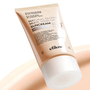 [REVITAL LAB] efilow Crème Solaire Teint Naturel Éclat Nude 50ml Formule Équilibrante Contrôle Pores et Sébum - Product Image 1