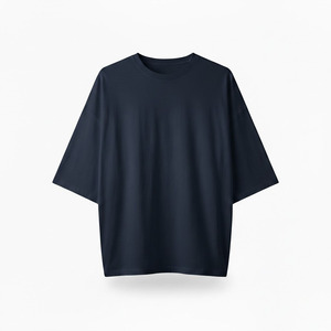 เสื้อยืดคอกลมแขนสั้นทรงหลวมสำหรับผู้ชายไซส์ใหญ่ ผ้าโพลีเอสเตอร์/คอตตอน 220 กรัม เนื้อหนา คุณภาพพรีเมียม ขายส่ง - Product Image 2