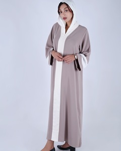 Vestido Abaya Musulmán AL-TAUL IMPEX, Casual, Modesto, de Manga Larga, Verano, para Mujer, Hecho a Medida, Servicio OEM, Venta al Por Mayor, Poliéster, Largo hasta el Suelo - Product Image 1
