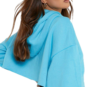 Sudadera con Capucha para Mujer, Transpirable, con Hombros Caídos, Diseño de Alta Calidad, Personalizable, Estilo Moderno y Corto - Product Image 4