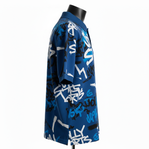 Breathable <b>Women</b> athletic interlock knit GSM <b>polo</b> <b>shirt</b> breathable blue <b>black</b> all over print sublimation logo <b>Women</b> <b>Polo</b> <b>Shirts</b> - Product Image 3