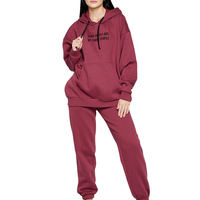 Ensemble de survêtement en polaire surdimensionné pour femmes, pull à capuche à manches longues et pantalon de jogging assorti, vêtements décontractés pour la maison