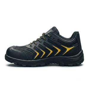 Chaussures de sécurité à embout d'acier, cuir TPU noir, coupe mi-haute, respirantes, anti-perforation, bottes de travail unisexes - Product Image 2