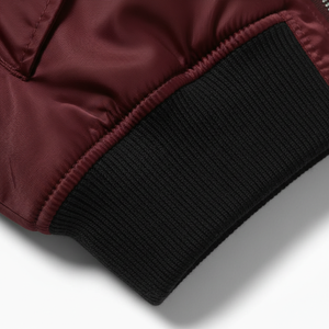 Chaqueta Bomber para Hombre de Alta Calidad al por Mayor con Cierre de Cremallera, Diseño Personalizado, Cuello Mandarín, Tela Vaquera, Impermeable y Resistente al Viento - Product Image 4