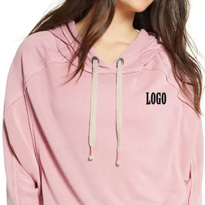 เสื้อฮู้ดผู้หญิงลายมัดย้อม สำหรับผู้ซื้อจำนวนมาก สวมใส่สบายและทันสมัย ราคาขายส่ง ปี 2026 พร้อมบริการออกแบบ OEM แขนยาว - Product Image 5