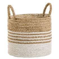 Cesta de yute de lujo, cesta decorativa para almacenamiento, cesta de diseño, cesta de almacenamiento premium para el hogar moderno - Product Image 2