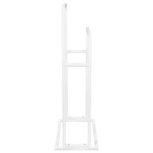 Toallero Rectangular de Hierro Blanco, Diseño Moderno, 80 cm, Accesorio de Baño Independiente - Product Image 6