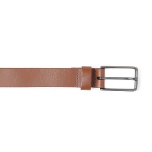 Cinturón de cuero casual para hombre, estilo vintage, hecho a mano, con acabado en color canela, adecuado para uso formal o informal. - Product Image 3