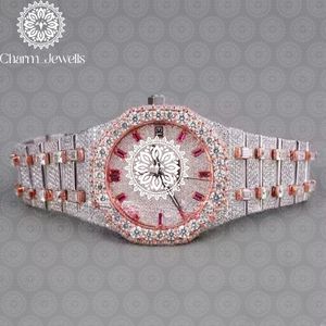 Reloj de Lujo para Hombre Charm Jewells, Caja de Acero Inoxidable de 40 mm, Mecánico Analógico con Fecha, Cristal, Cierre de Mariposa de 20 mm, Resistente al Agua 10 Bar - Product Image 5