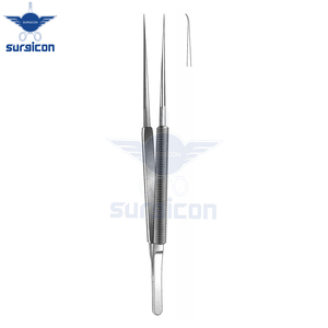 Micro Pinzas Curvas de 18 cm (7 Pulgadas) con Punta Cilíndrica de 0.4 mm, Acero Inoxidable Premium, Extremadamente Ligeras, Bien Equilibradas, Sin Causar Fatiga - Product Image 5