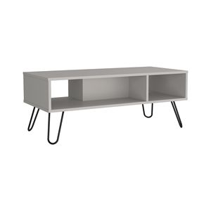 Table basse Vassel à deux étagères avec élégantes pieds en forme d'épingle à cheveux - Product Image 2