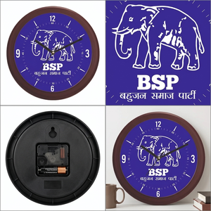 Reloj de Pared con Impresión Digital Personalizada de Retrato de Político Indio, Decoración de Oficina Premium, Reloj para el Día de la Madre o Graduación - Product Image 2