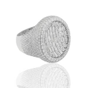 <b>Unique</b> Design Moissanite Diamond Hip Hop <b>Ring</b> Iced Out VVS Style Luxury Jewelry for <b>Men</b> Birthday Party Gifts for Sale - Product Image 1