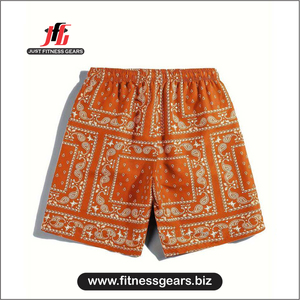 <b>Men's</b> Plus Size XS High Quality Spandex/Cotton Shorts Breathable High Street Style Custom Front Sublimation <b>Bandana</b> Print Solid - Product Image 4