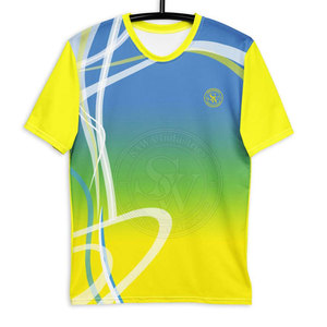 Trendy Men Sublimation Knitted T-<b>Shirt</b> Regular Fit Lightweight Moisture Wicking <b>100</b>% <b>Polyester</b> Gym Fitness Casual Fashion Wear - Product Image 5