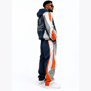 Conjunto Deportivo de 2 Piezas para Hombre, Personalizado, Transpirable, de Nailon Plisado, con Franjas Reflectantes UV, Cortavientos de Invierno, Ecológico - Product Image 2