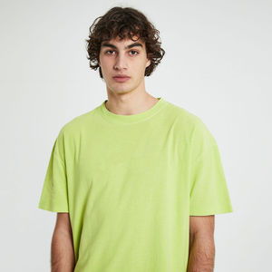 T-shirt surdimensionné en coton mélangé à manches courtes, style streetwear - Product Image 3