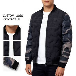 Manteau d'hiver chaud et élégant pour homme, coupe ajustée, col montant, fermeture éclair et boutons, en polaire unie, prix de gros personnalisé - Product Image 1