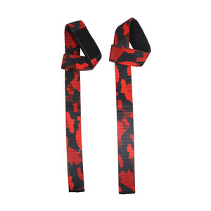 Unisex Red Camouflage Anti Slip Weightlifting <b>Straps</b> with Wrist Support Heavy Duty Gym <b>Lifting</b> Grips Powerlifting Training - Product Image 4