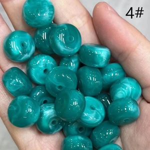 Kit de Manualidades ILAHI con Cuentas Sueltas Facetadas de Resina Verde, Diseño Redondo para Pulseras, Uttar Pradesh ICORB-14913 - Product Image 6