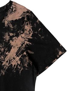 Camisetas para mujer, camisetas tie-dye lavadas, transpirables, diseño personalizado, estilo urbano, camisetas teñidas por inmersión, precio al por mayor. - Product Image 5