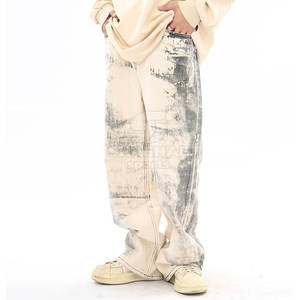 กางเกงยีนส์ผู้ชายทรงสลิมฟิตสั่งตัดได้ ลดราคาพิเศษ ออกแบบเองได้ กางเกงผู้ชายแบบฟอกสี - Product Image 2