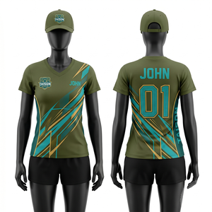 เสื้อสควอชแบบซับลิเมชั่นสั่งทำพิเศษ 180 GSM ผ้าโพลีเอสเตอร์อินเตอร์ล็อค สีน้ำเงินกรมท่า แถบข้างสำหรับทีม พร้อมโลโก้แบบรีดร้อน - Product Image 3