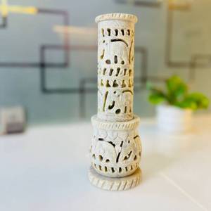 Handmade Stone Incense Burner <b>With</b> Elephant Carving Aromatic <b>Diffuser</b> All-Season Use Wholesale Best Price - Product Image 1