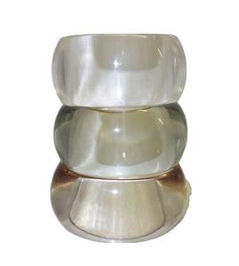 Bracelet jonc en résine acrylique transparente de qualité exceptionnelle pour femme, style vintage, sans nickel, design unique, idéal pour les fêtes, fait main - Product Image 1