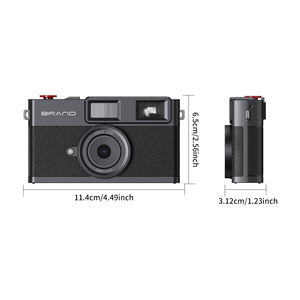 Appareil photo numérique vintage mini sans écran, batterie rechargeable CMOS, 8MP, 3 modes de filtre, flash xénon, pour pique-nique, cadeau de Noël - Product Image 6