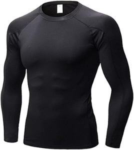 <b>Men's</b> Sleeve <b>Compression</b> T <b>Shirt</b> Breathable Quick Dry Slim Fit Sports Top Workout Training Tee Breathable <b>compression</b> - Product Image 1