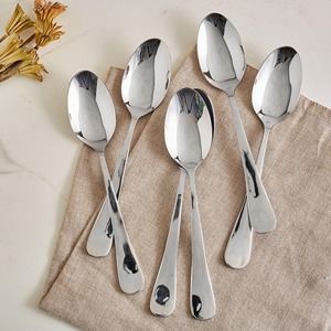 Minimalist Metal <b>Flatware</b> Spoon With High Mirror Polish Handle - Product Image 1