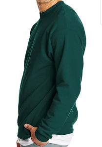 Sudadera de Cuello Redondo con Logotipo Bordado Personalizado, 100% Algodón, Manga Larga, Sudadera para Hombre, Venta al Por Mayor, Alta Calidad 2026 - Product Image 2