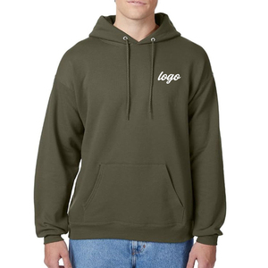 Sudadera con capucha de algodón y forro polar, con logo personalizado, manga larga, corte regular, para invierno, para hombre. - Product Image 4