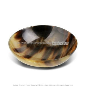 Cuenco para servir cuerno de búfalo genuino ecológico hecho a mano y pulido para bodas y eventos en casa de lujo - Product Image 4