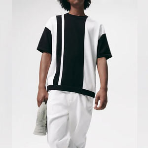 T-shirt décontracté pour homme en fibre de bambou blanc, col rond, manches courtes, doux, respirant, écologique, séchage rapide, vente en gros - Product Image 5