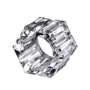 Anillo acrílico transparente para decoración de mesa, soporte para servilletas - Product Image 2