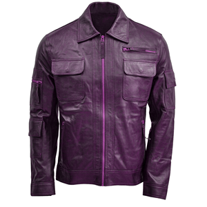 Chaqueta de Motociclista de Cuero Genuino para Hombre, Estilo Vintage, con Cierre Frontal, Abrigo Informal de Moda para Invierno - Product Image 5