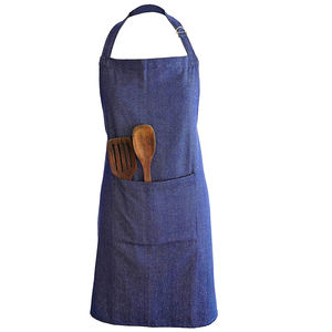 Tablier en toile unisexe réglable, respirant, résistant à l'eau, avec plusieurs poches, pour chef, cuisine, jardinage, personnalisable - Product Image 1
