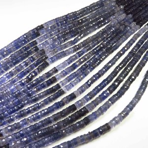Cuentas de Iolita Azul en Forma de Heishi de 6mm, Corte Facetado Natural de Primera Calidad, Hilo de 16 Pulgadas, Precio de Fábrica, Gemas Hechas en el Valle - Product Image 6