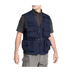 Chalecos para Hombre, Chaleco de Caza Negro, Chaleco de Cuero Genuino para Hombre, Ropa Casual, Último Diseño - Product Image 2