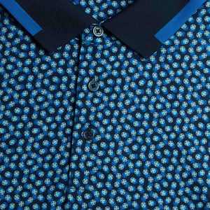 Polo T-shirt personnalisé avec logo imprimé pour homme, avec design tricoté - Product Image 6