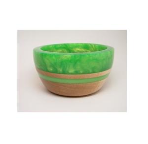 Natural finish epoxy resin and <b>wood</b> <b>bowl</b> ideal for decorative serving kitchen use and modern home decor - Product Image 3