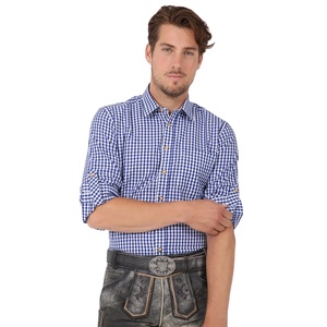 Chemises à carreaux légères pour hommes fabriquées par un fabricant professionnel, en coton respirant - Product Image 1