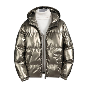 Unique Design Plus Size Men's <b>Waterproof</b> Zipper Button Hooded Eco-Friendly Puffer <b>Jacket</b> Winter <b>Warm</b> Puffy Down <b>Jacket</b> 2023 - Product Image 4