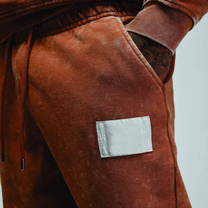 Pantalon décontracté délavé à l'acide pour homme – Confortable, couleur unie, à prix bas et faible MOQ pour la vente en gros - Product Image 4