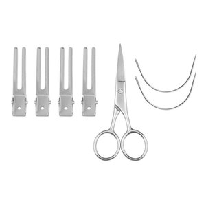 Kit d'outils pour extensions capillaires avec pinces antidérapantes en acier inoxydable, outils de pose de trame, ouvre-microlink et boucleurs pour cheveux - Product Image 5