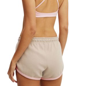 Womens Soft Cotton Lounge Shorts Beige Casual Summer Drawstring Waist Comfortable Loose Fit Gym Fitness Sports Shorts OEM - Product Image 4